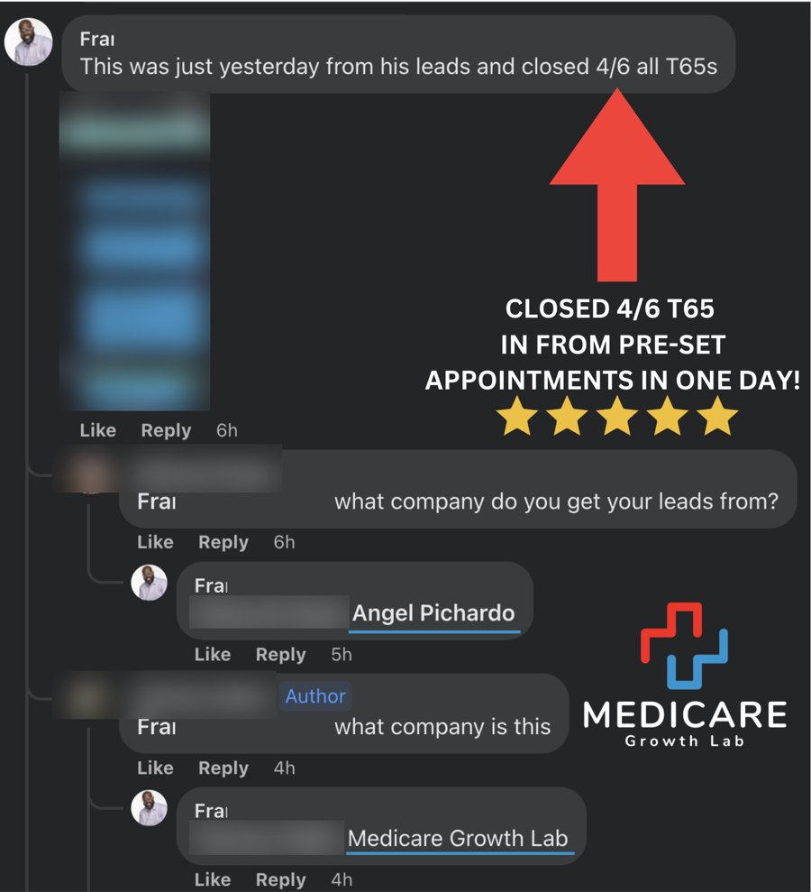 Screenshot from a Medicare Growth Lab agent partner