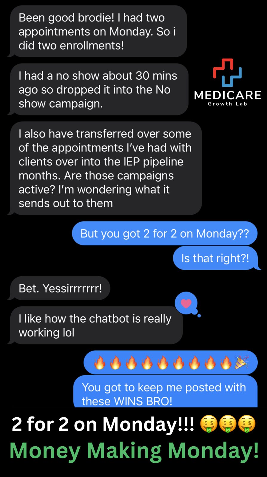 Screenshot from a Medicare Growth Lab agent partner