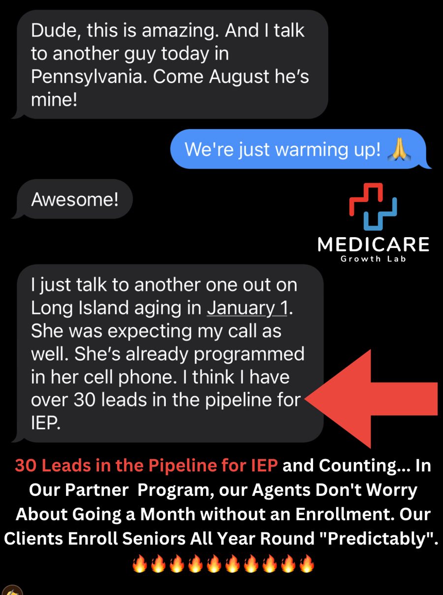 Screenshot from a Medicare Growth Lab agent partner
