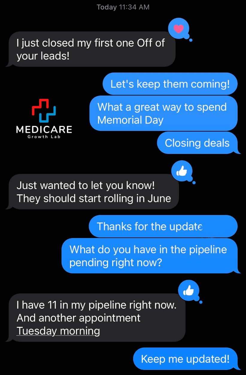 Screenshot from a Medicare Growth Lab agent partner