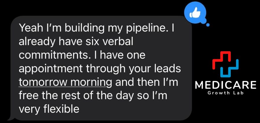 Screenshot from a Medicare Growth Lab agent partner