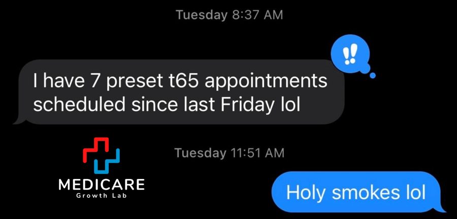 Screenshot from a Medicare Growth Lab agent partner